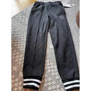 Wilson Youth Size XL Black Sweatpants‎ with Striped Cuffs